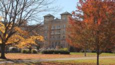 Le Fer Hall in the fall